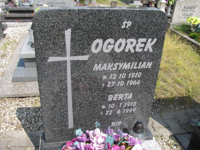 Berta Ogórek 1913 Rudziniec - Grobonet - Wyszukiwarka osób pochowanych