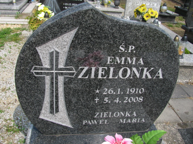Emma Zielonka 1910 Rudziniec - Grobonet - Wyszukiwarka osób pochowanych